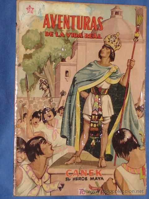 BDs: AVENTURAS DE LA VIDA REAL N&deg; 37 - CANEK - EL HEROE MAYA (MEXICANA)  *NOVARO *